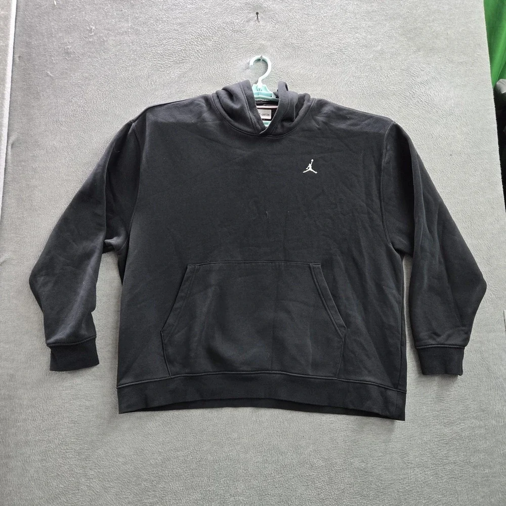 Jordan‎ Men Hoodie 2XL Black Jumpman Embroidery FJ7774-010 Long Sleeve